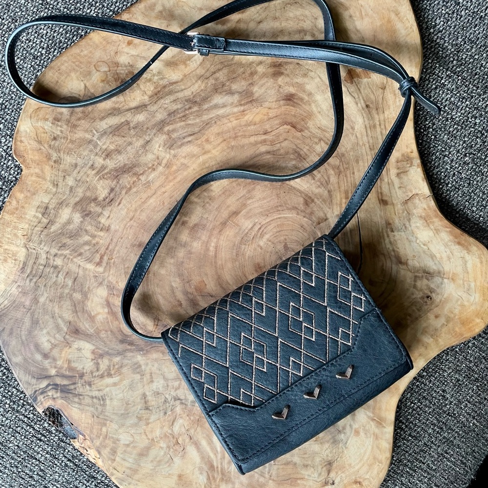 Vegan leather crossbody purse